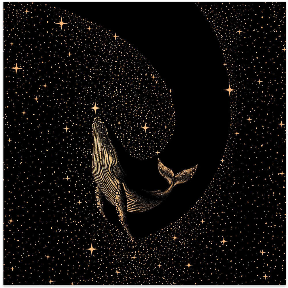 Starry Whale Dark Gold Version