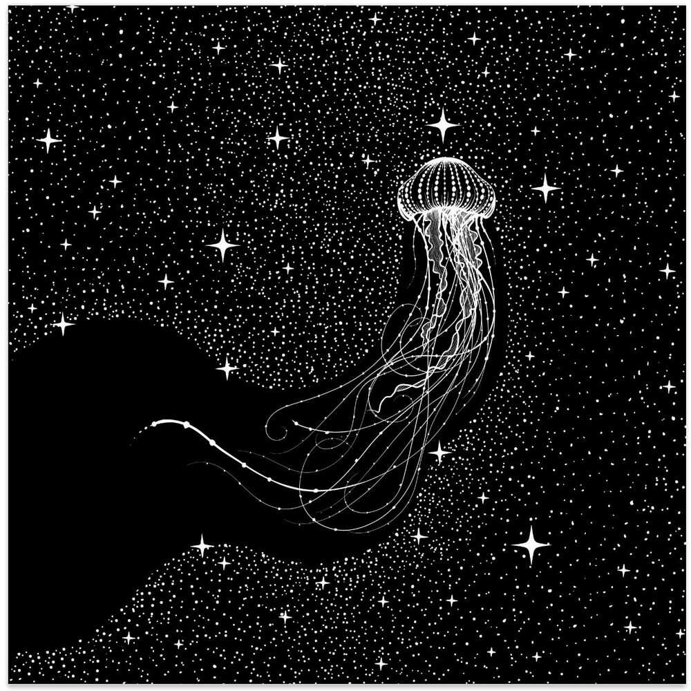 starry jellyfish (Black Version)