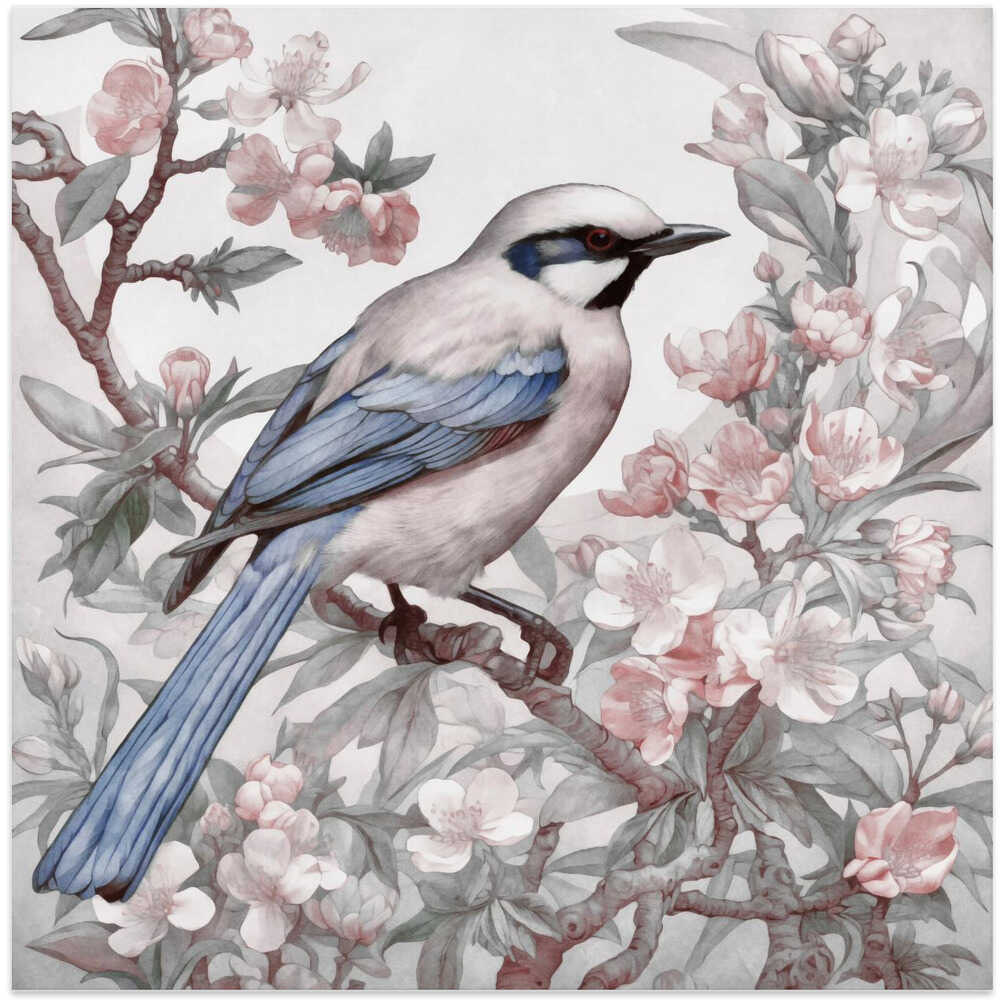 Chinoiserie Bird Spring Vibes 001