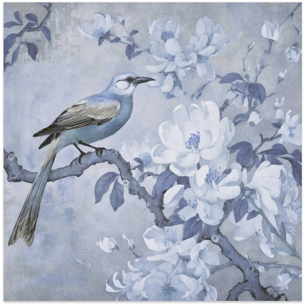 Spring Bird Romance Blue