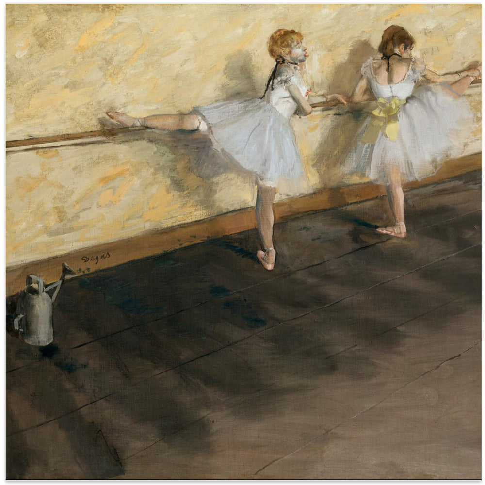 Dancers Practicing At the Barre