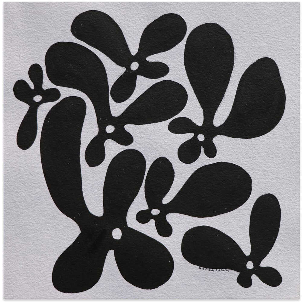 Flowers 05, Ink On Paper