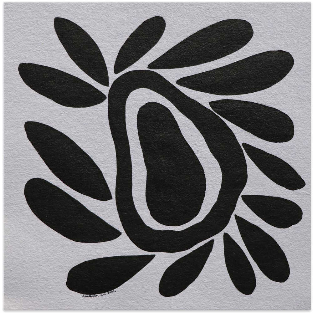 Flowers 06, Ink On Paper