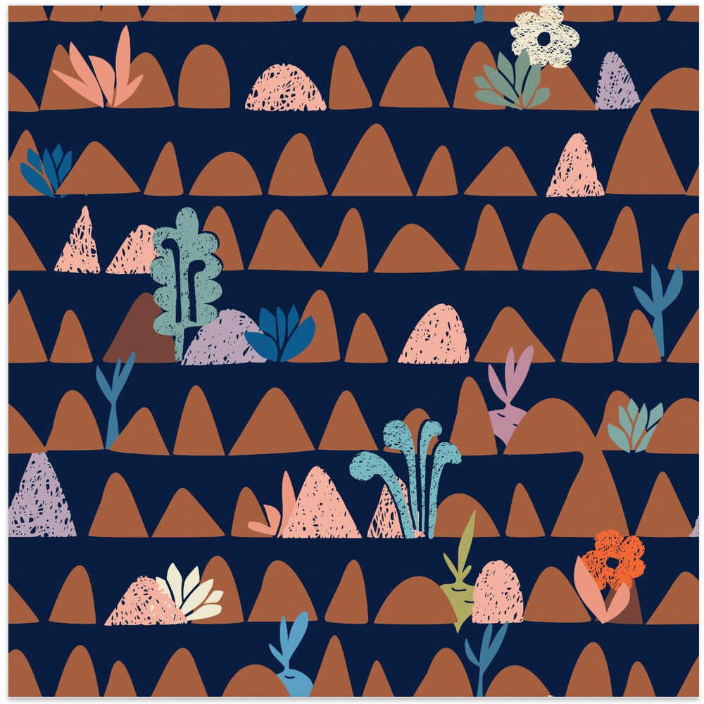 Farmland abstract dark blue