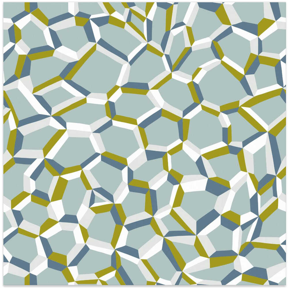 City life connections blue teal pattern