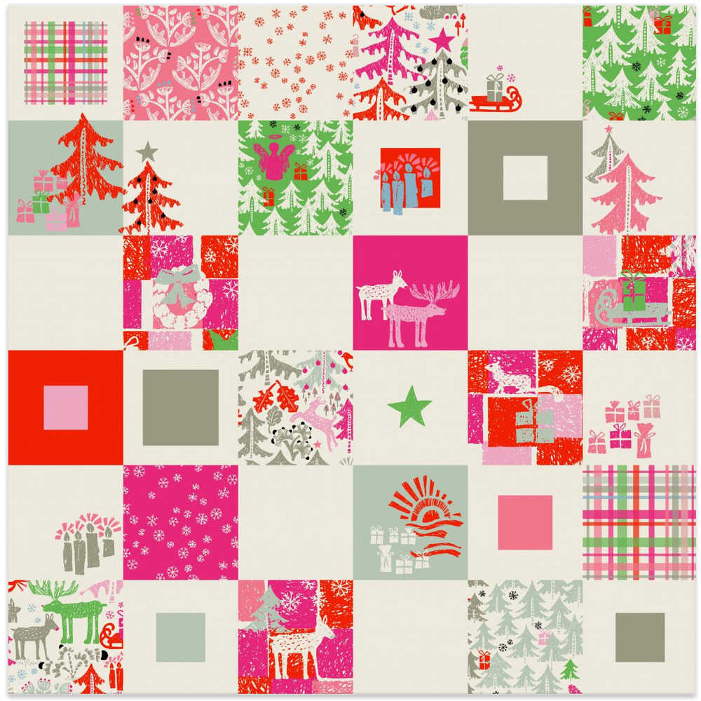 X-Mas Winter patchwork pattern