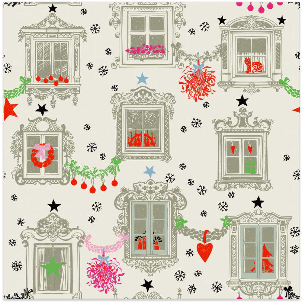 X-Mas Winter windows pattern