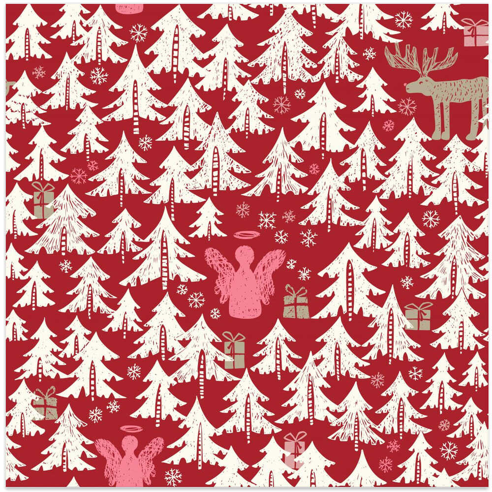 Black forest X-Mas Winter forest pattern