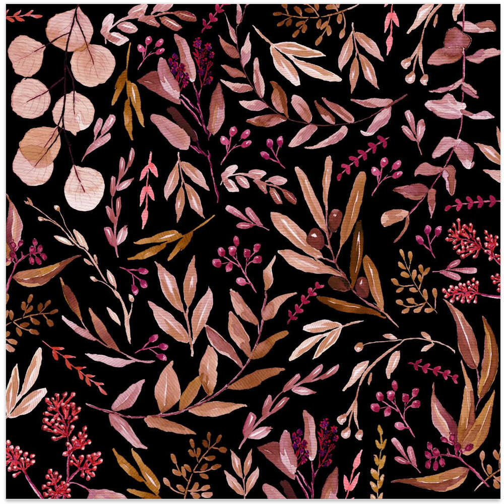 Eucalyptus Leaves Pattern Autumn