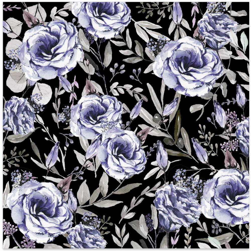 Floral Explosion Black