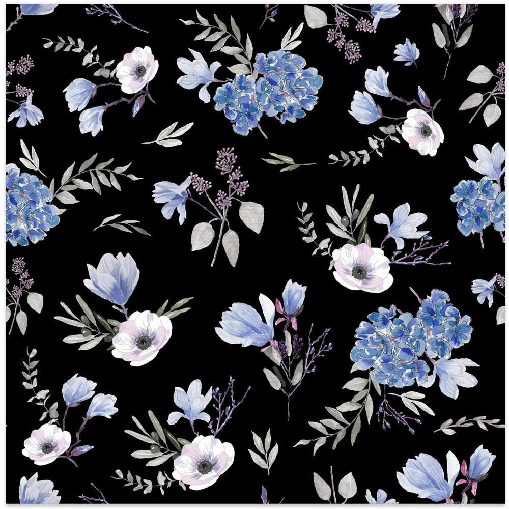 Blue Floral Pattern