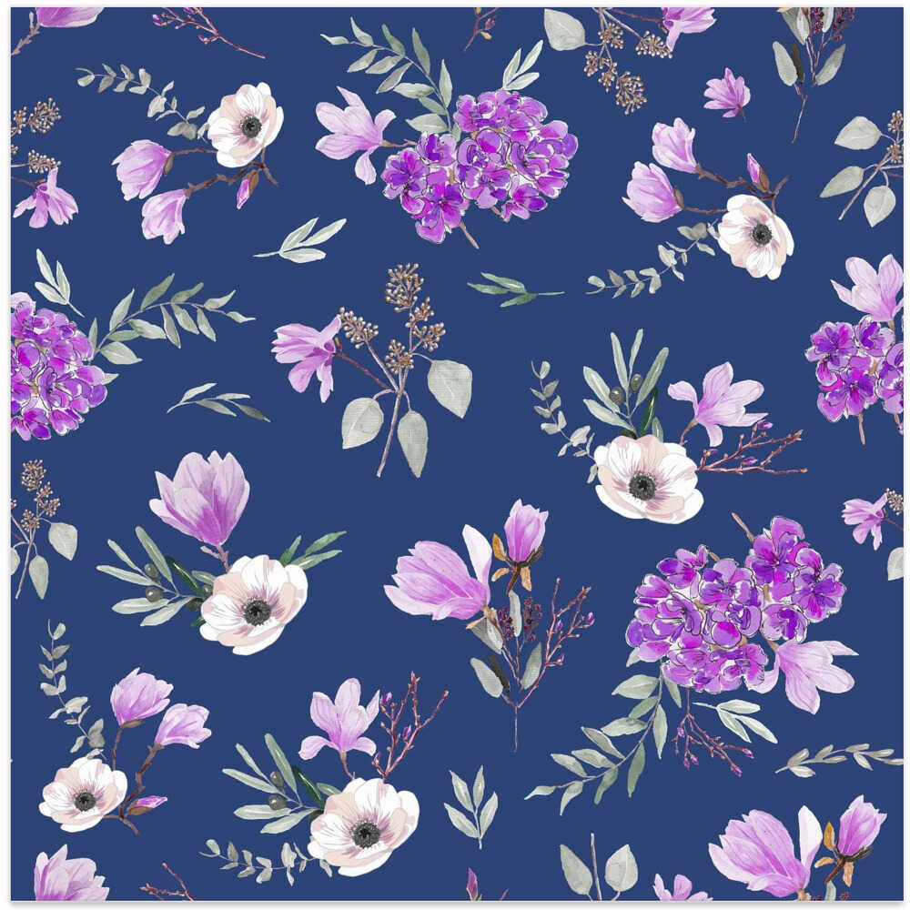 Blue Floral Pattern