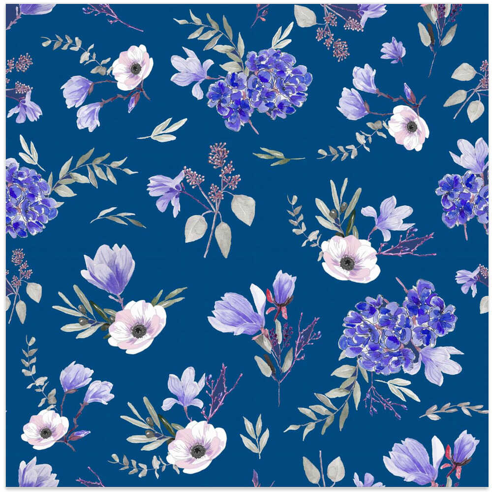 Blue Floral Pattern