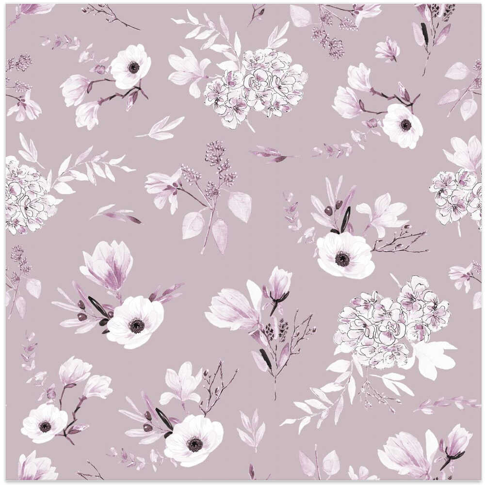 Floral Bouquets Pattern Pastel Colors