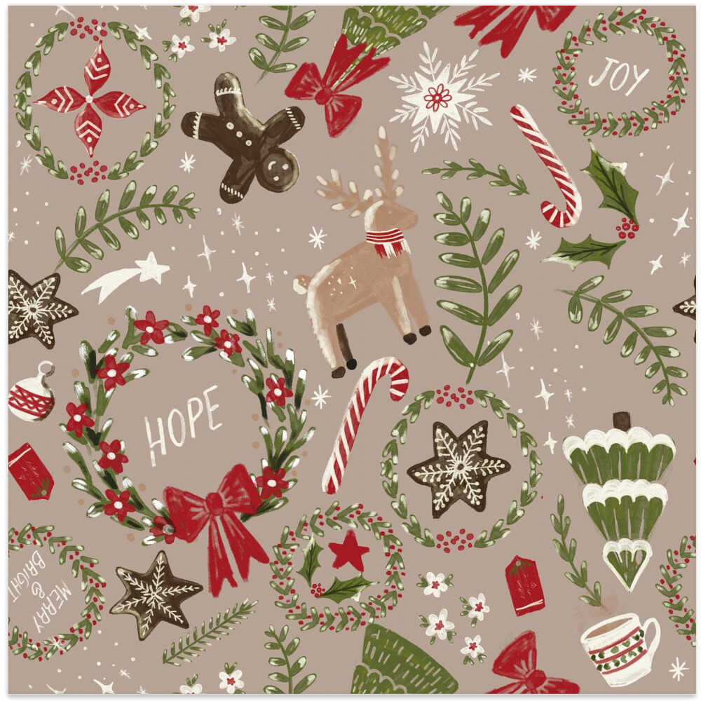 Magical Christmas Neutrals Pattern
