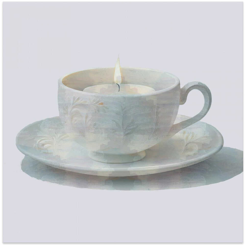 Christmas In a Tea Cup White No3