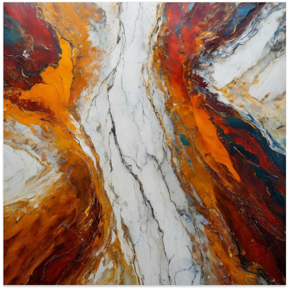 Fiery Orange And Red Hues