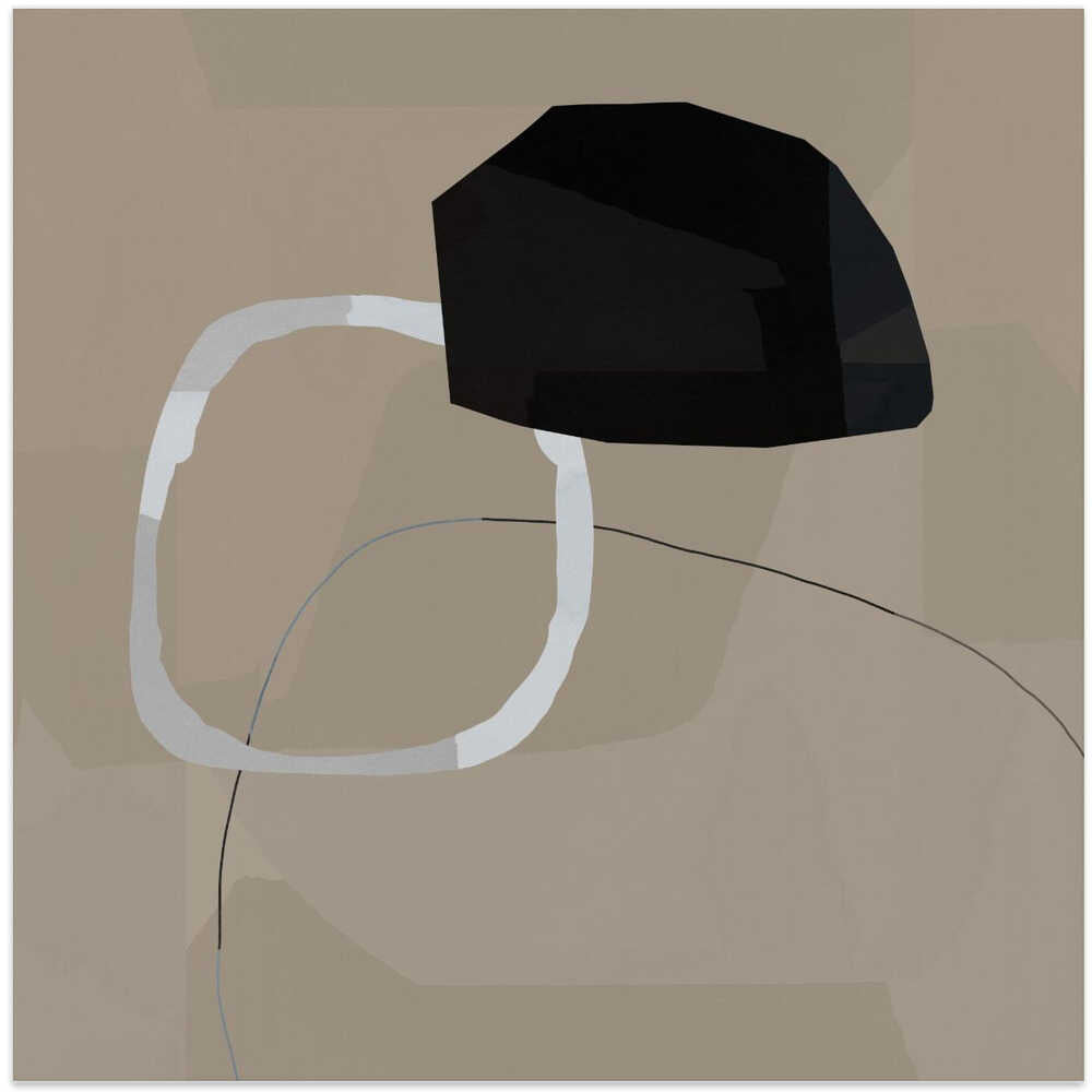 Neutral Shapes Abstract No 3