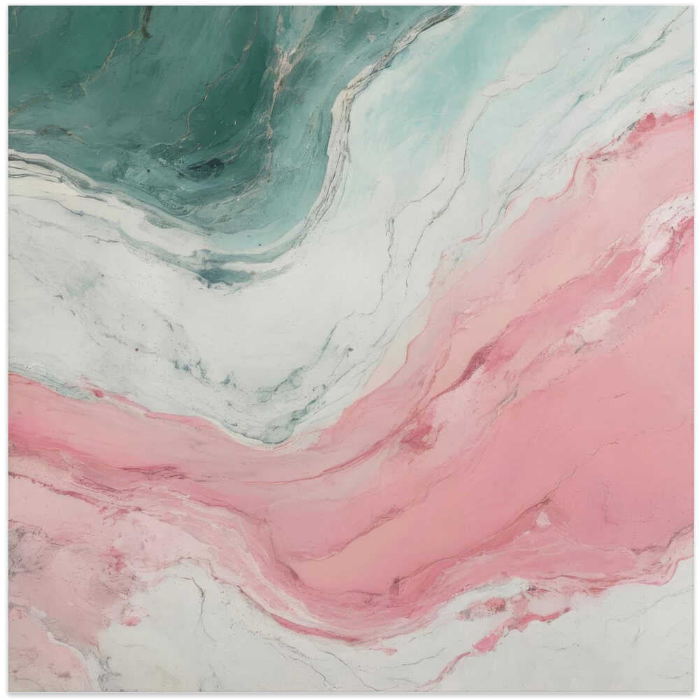 Green and Pink Marble