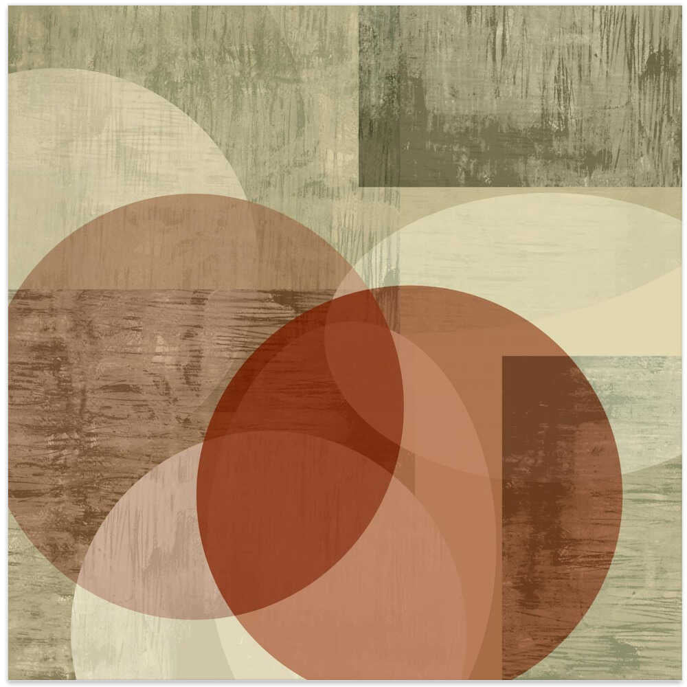 Modern Mocha Abstract Shapes 3