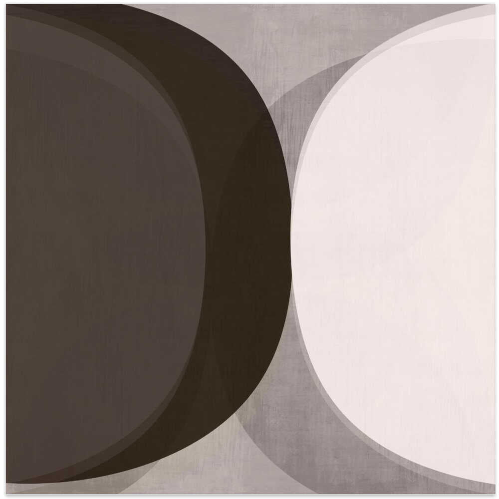 Modern Mocha Abstract Shapes 3