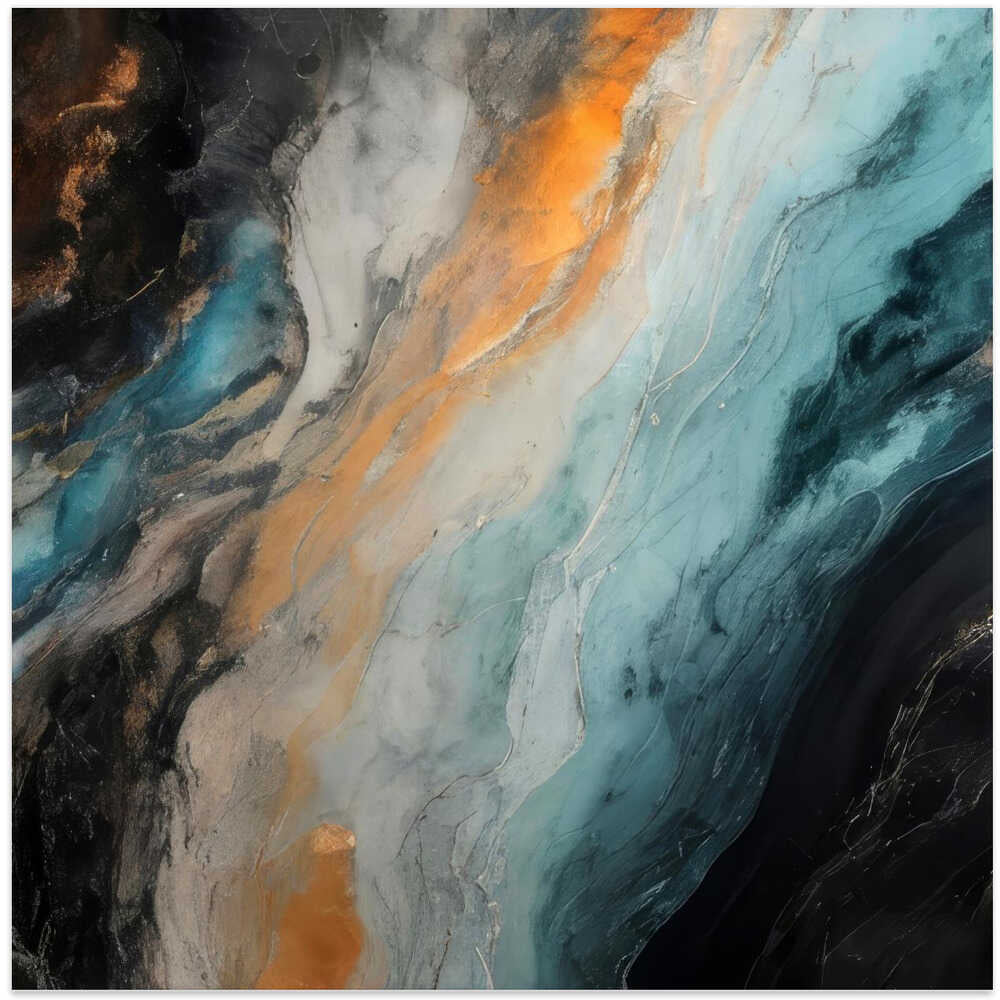 Dynamic Swirls of Earthy Hues