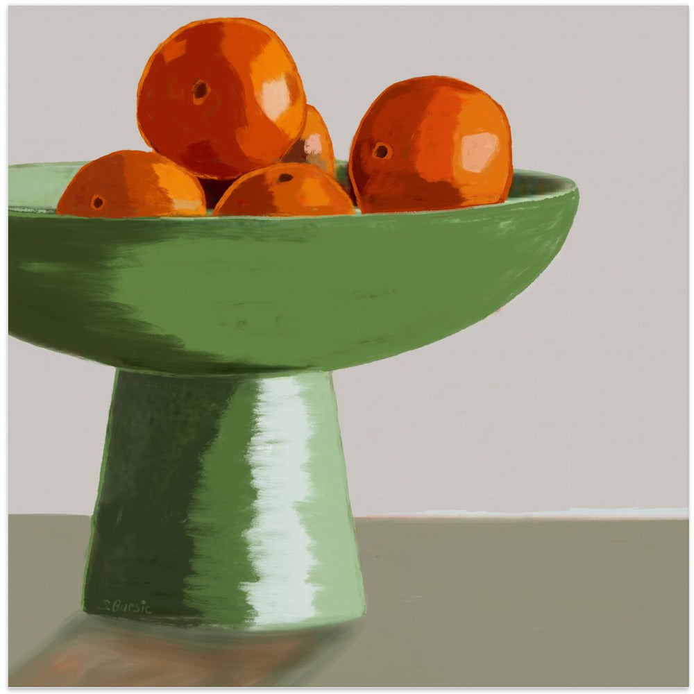 Mandarins in fruit bowl