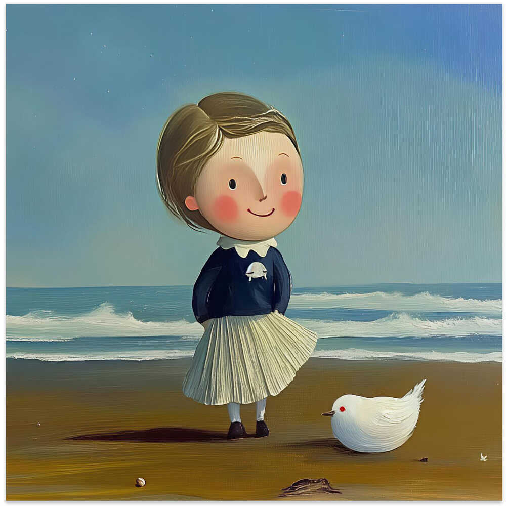 Little Girl On the Beach