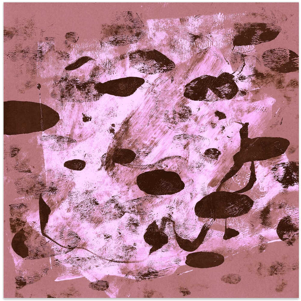 Organic Shapes In Shapes Of Pink And Brown