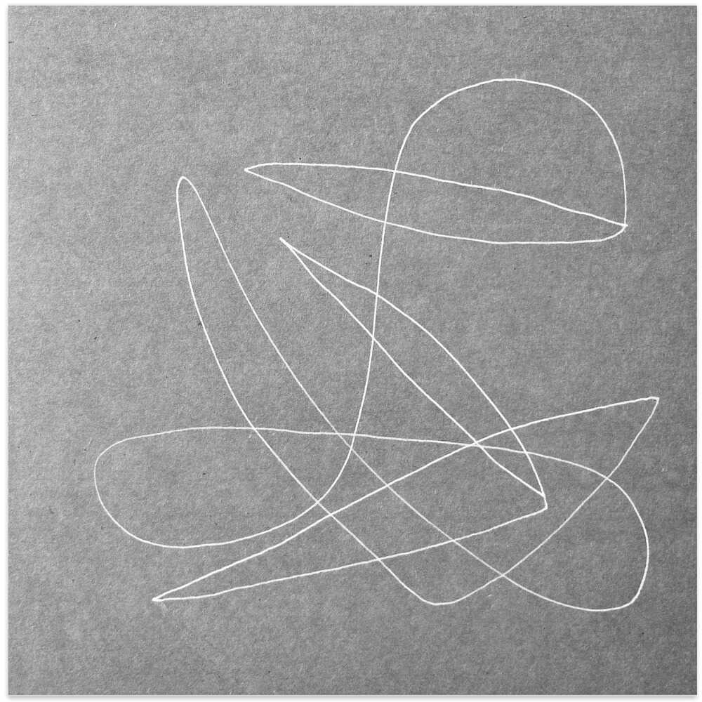 Abstract White Lines On A Gray Background