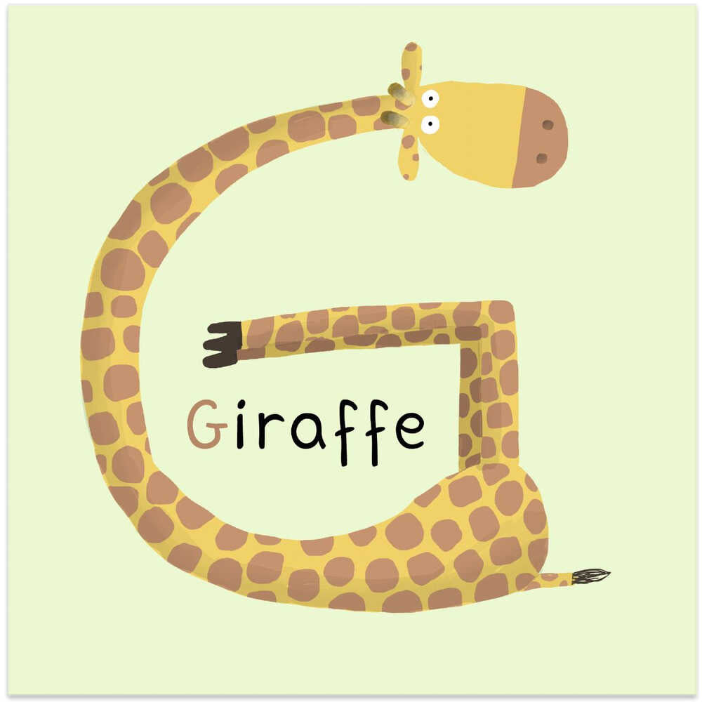 Giraffe Shaped 'G'