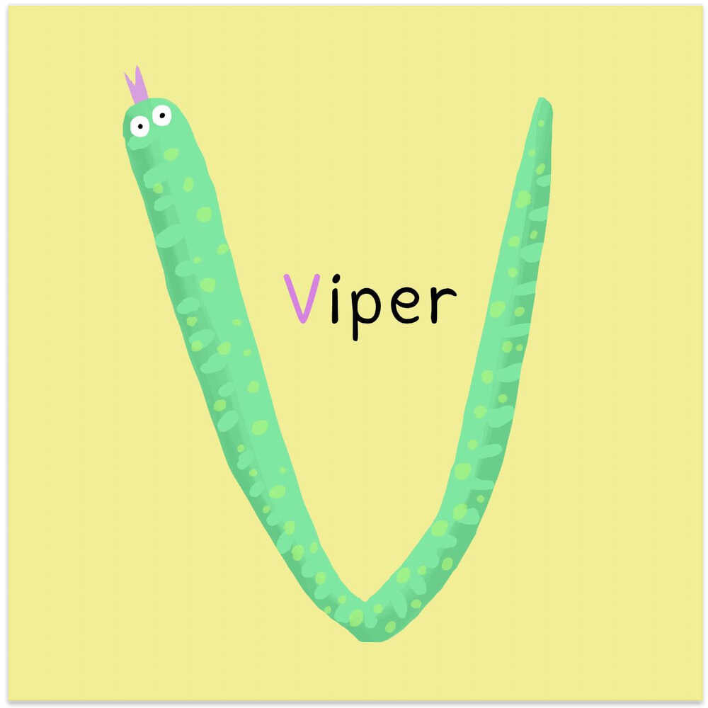 Viper Shaped Cartoon