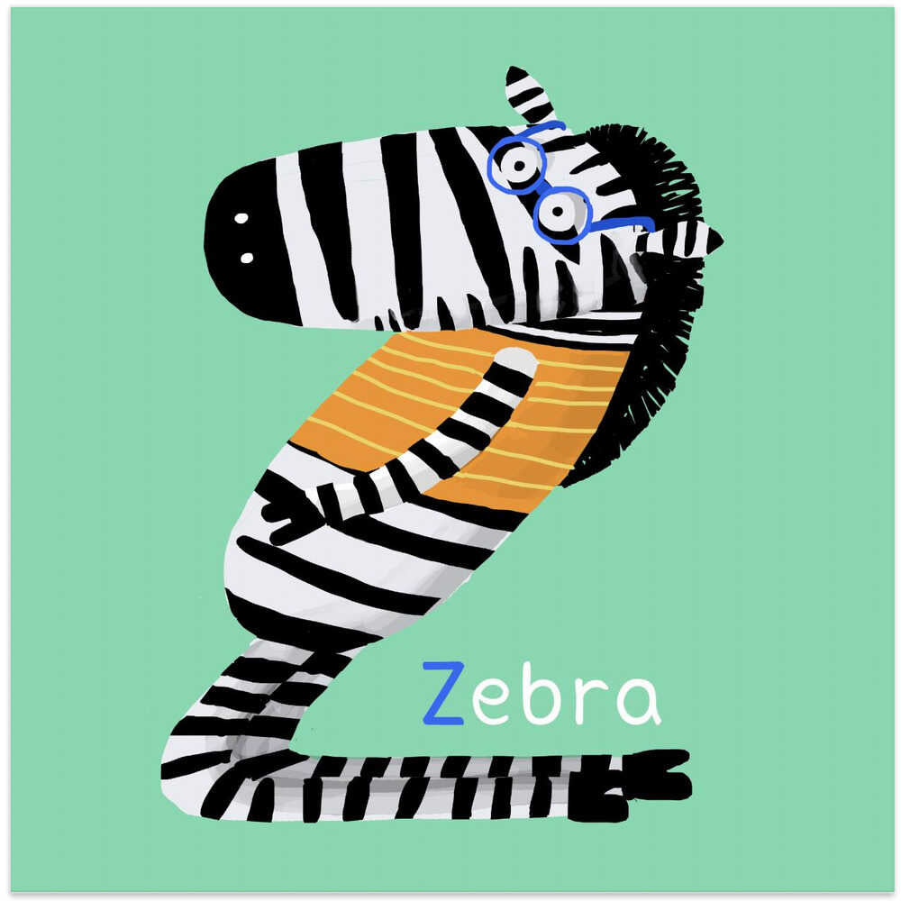 Zebra with Glasses