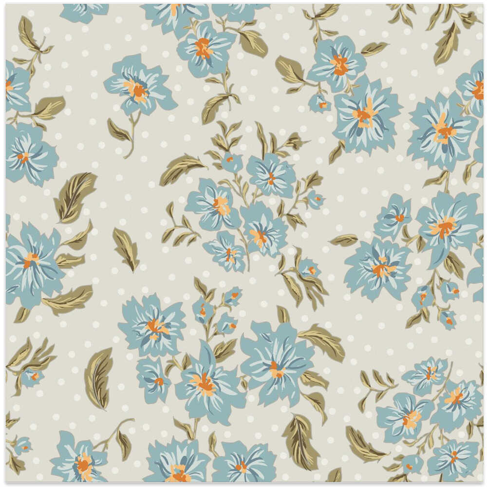 Floral Heritage bouquet Antique pattern