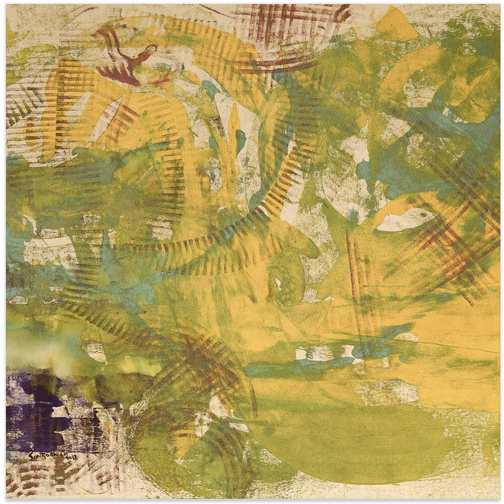 Vibrant Swirls Of Green