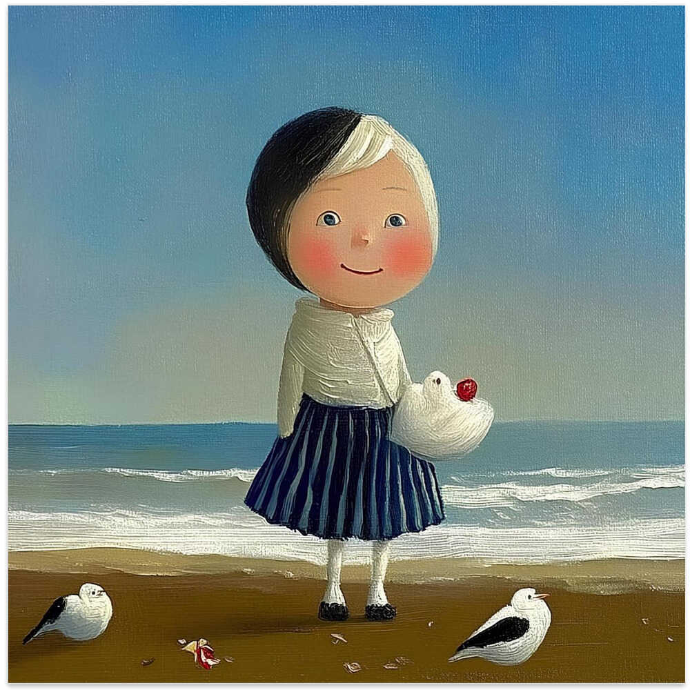 Little Girl On the Beach