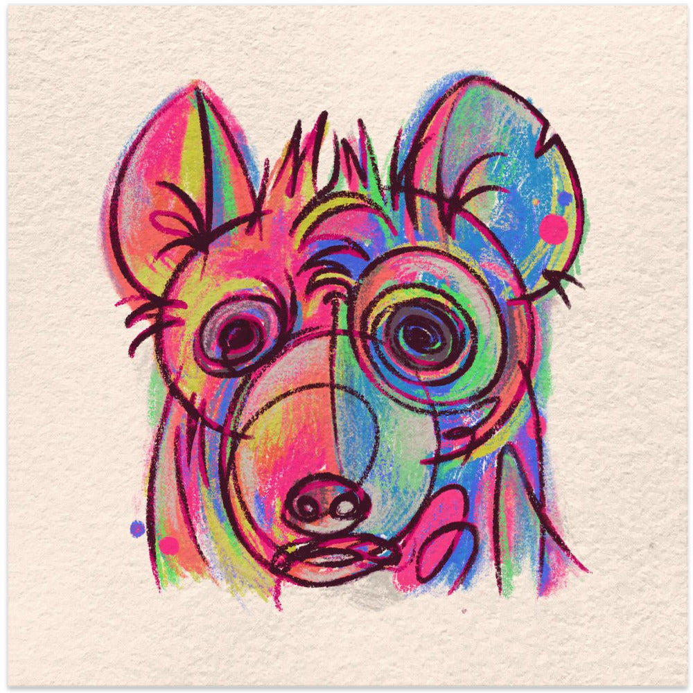Abstract Faces Hyena