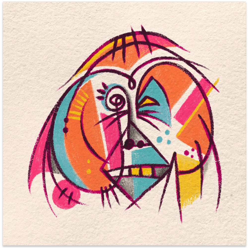 Abstract Faces Orangutan