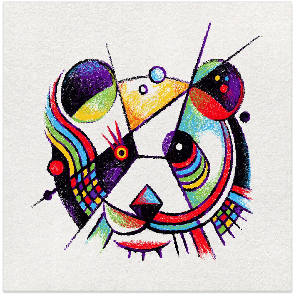 Abstract Faces Panda