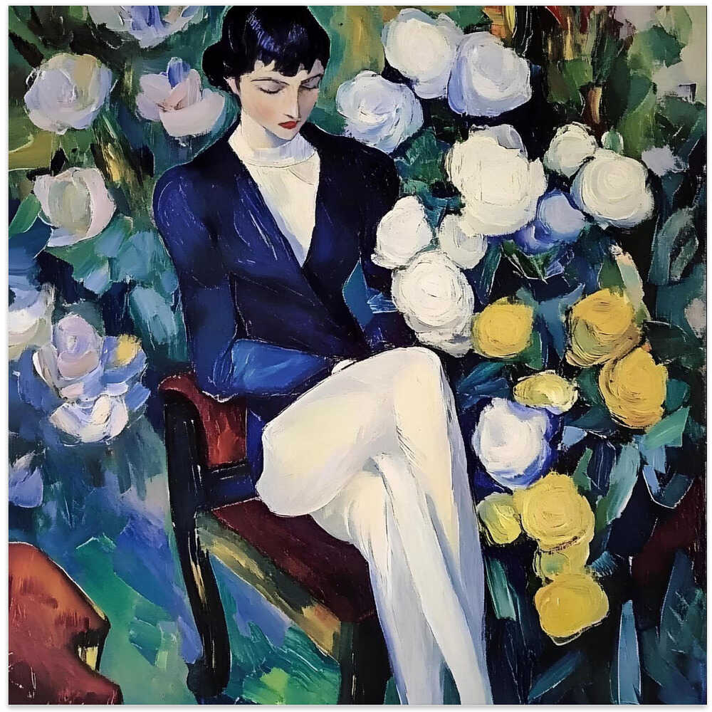 Woman Sitting In a Chair