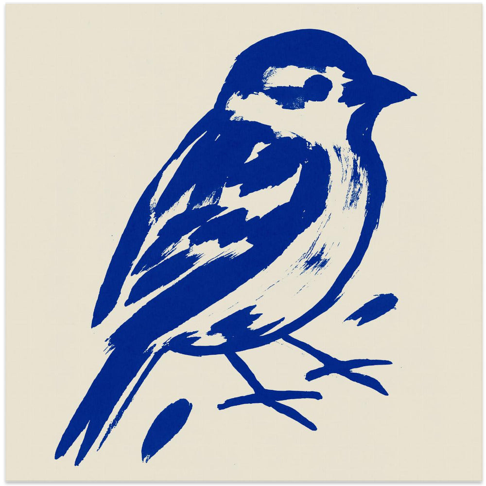 Bold Blue Sparrow