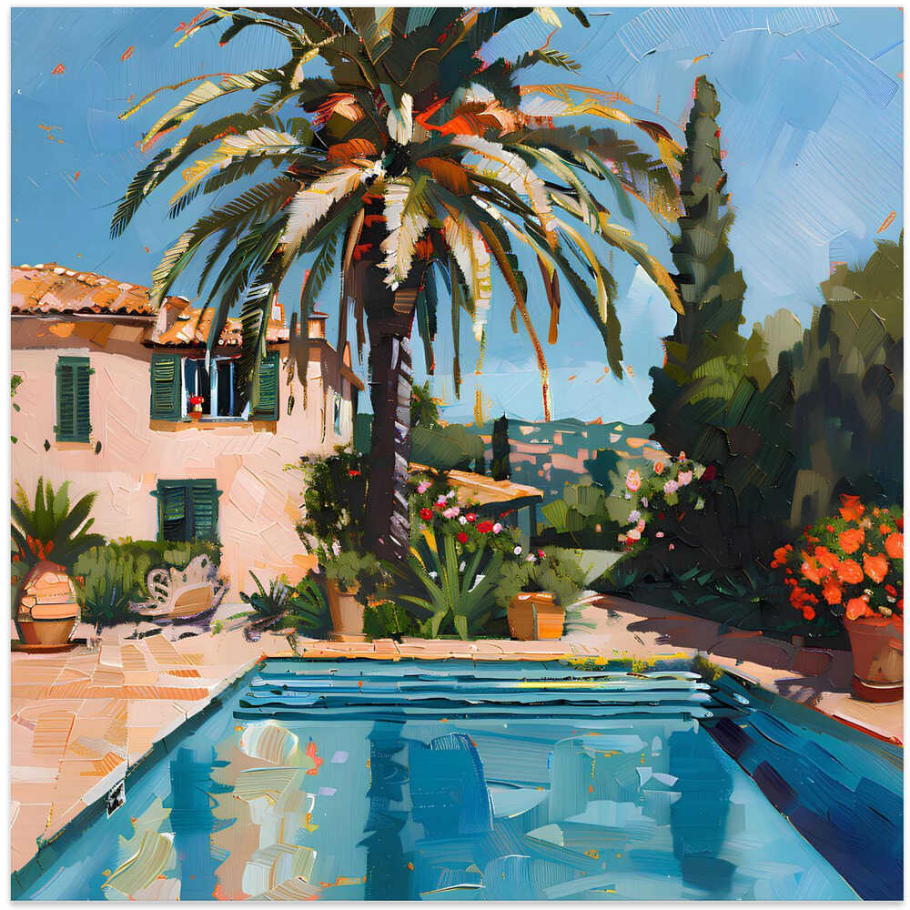 Pool With Palm Trees