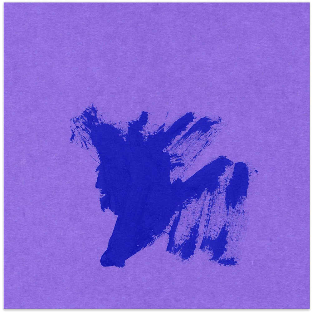 Blue Brushstroke Burst