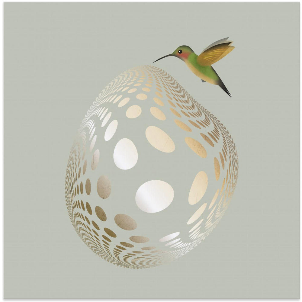 Hummingbird and Bubble