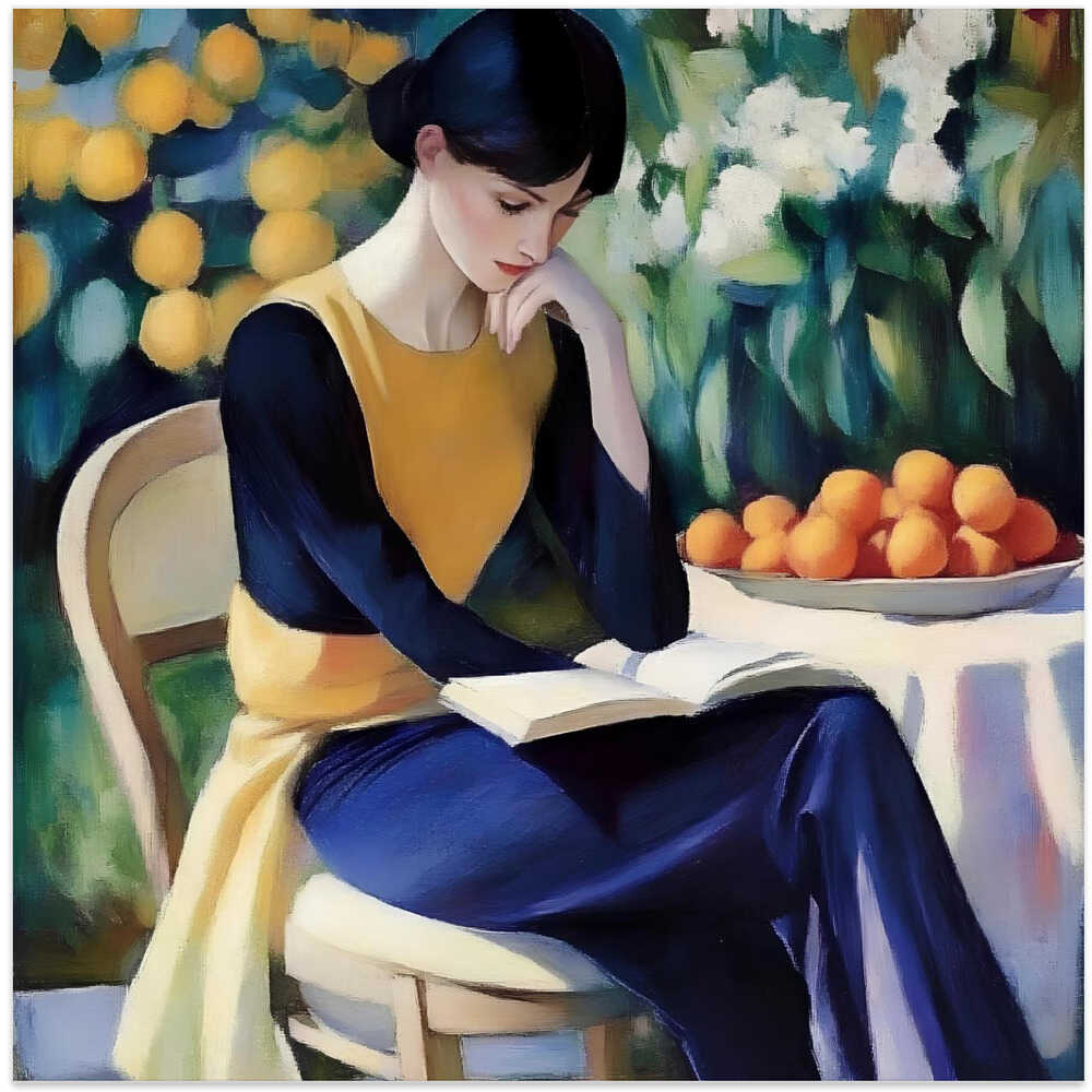 Woman Reading a Book