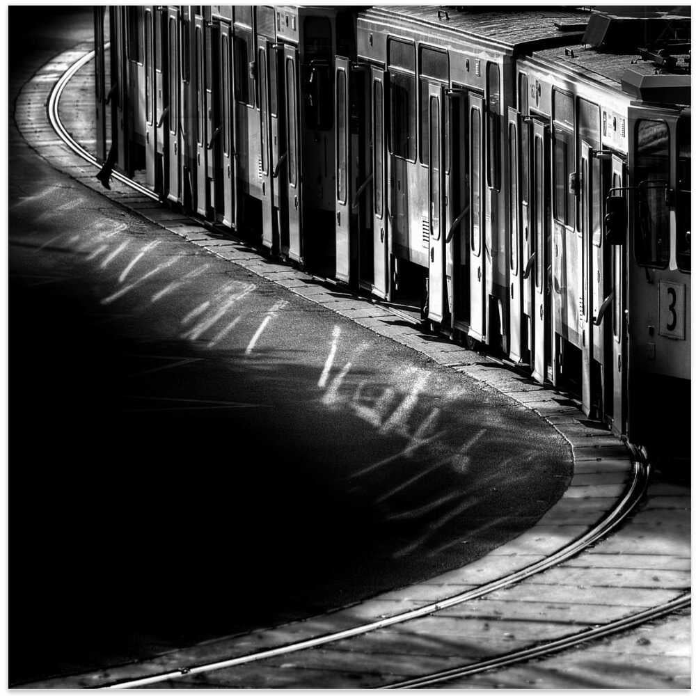 After the bend, before the band.