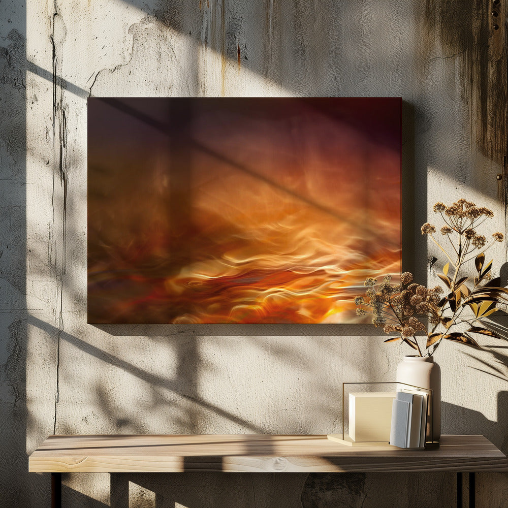 Art Prints of Burning water