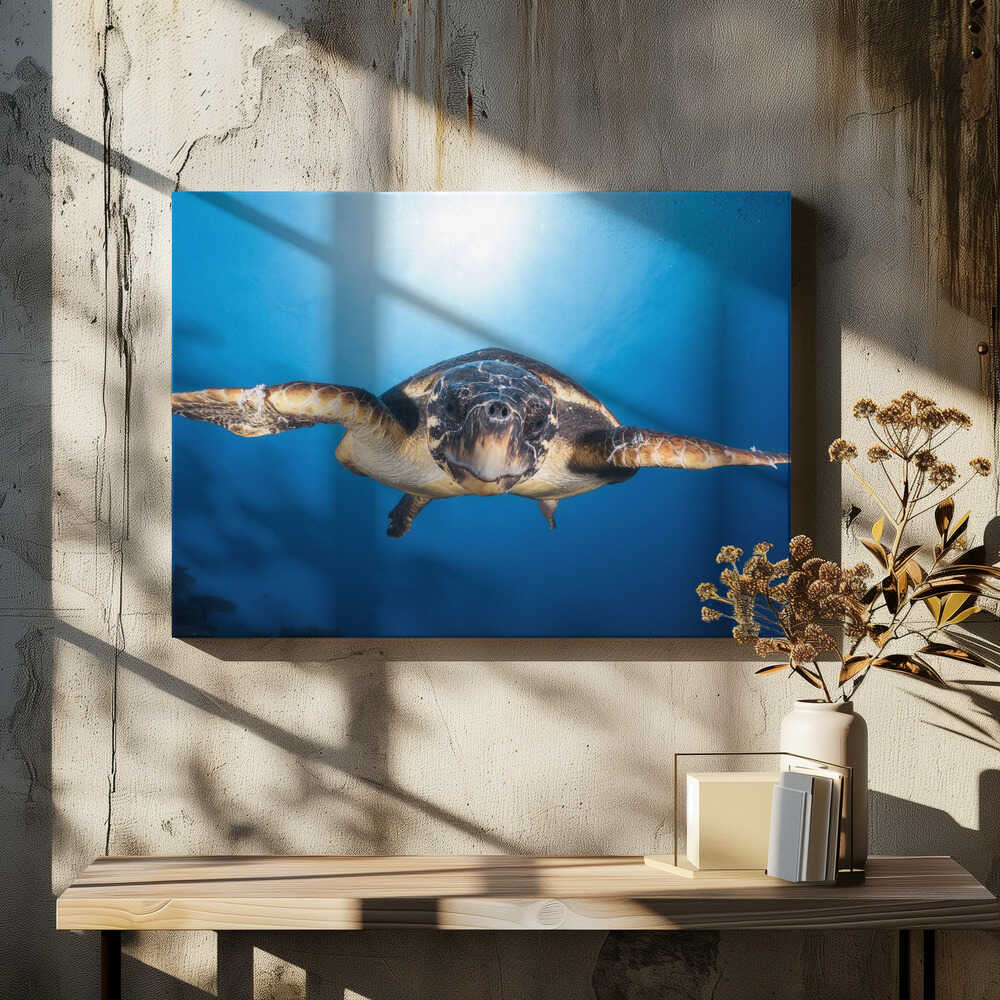 Face to Face with a Hawksbill sea turtle