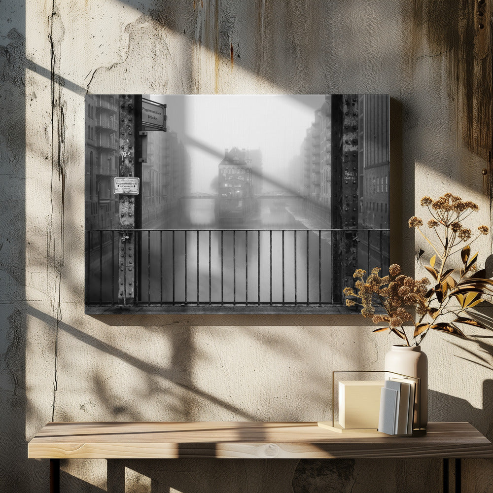 Art Prints of Wasserschloss bei Nebel