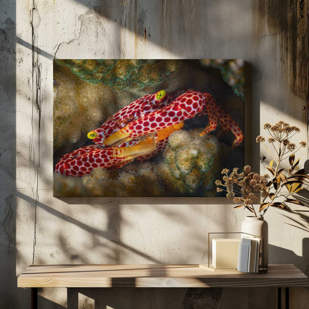 Red Spotted Guard Crab